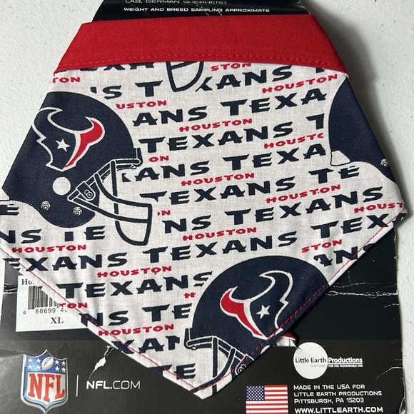 Houston Texans Dog Bandana - Picture 2 of 4